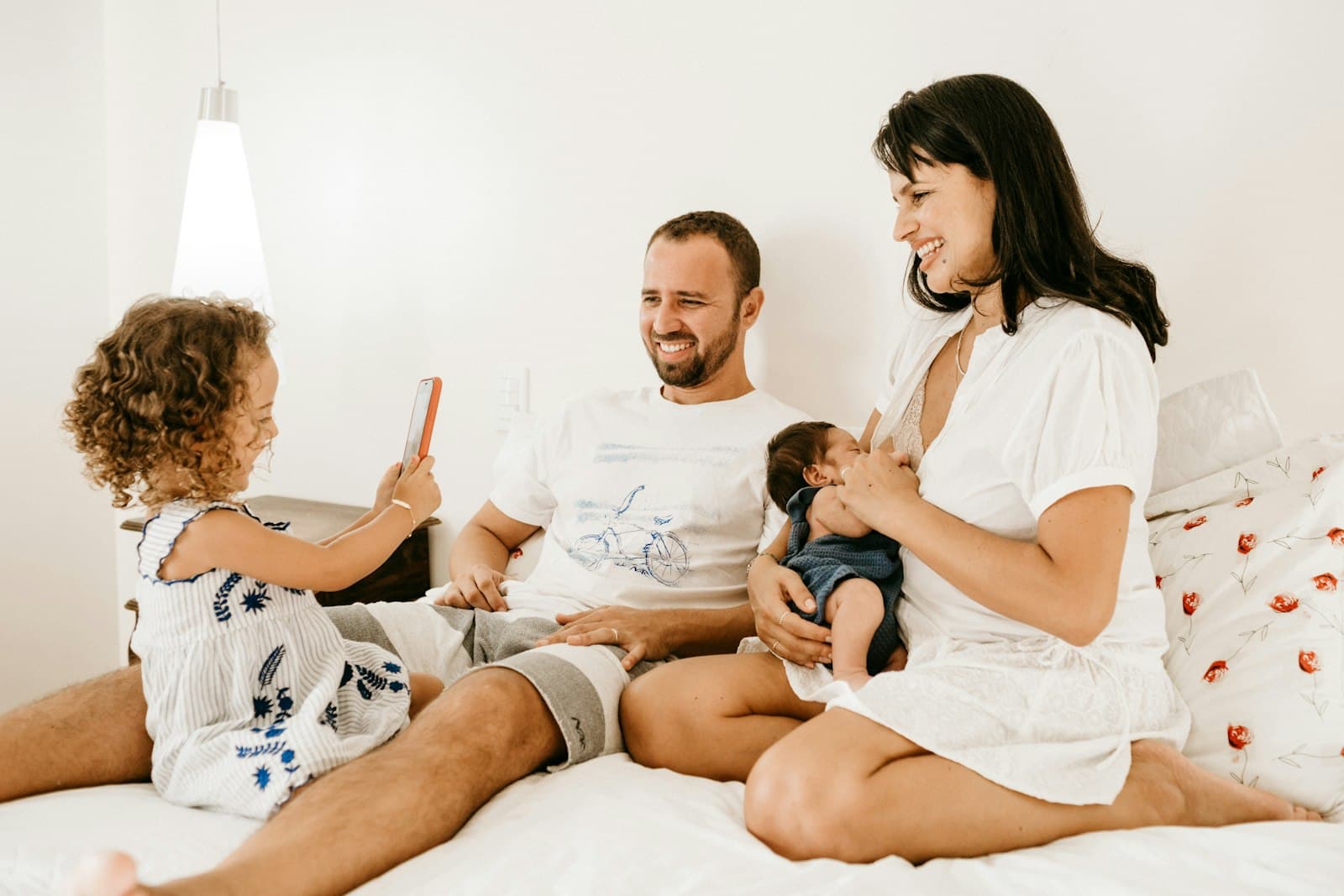 A family at home together